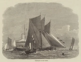 Barge-Race on the Thames